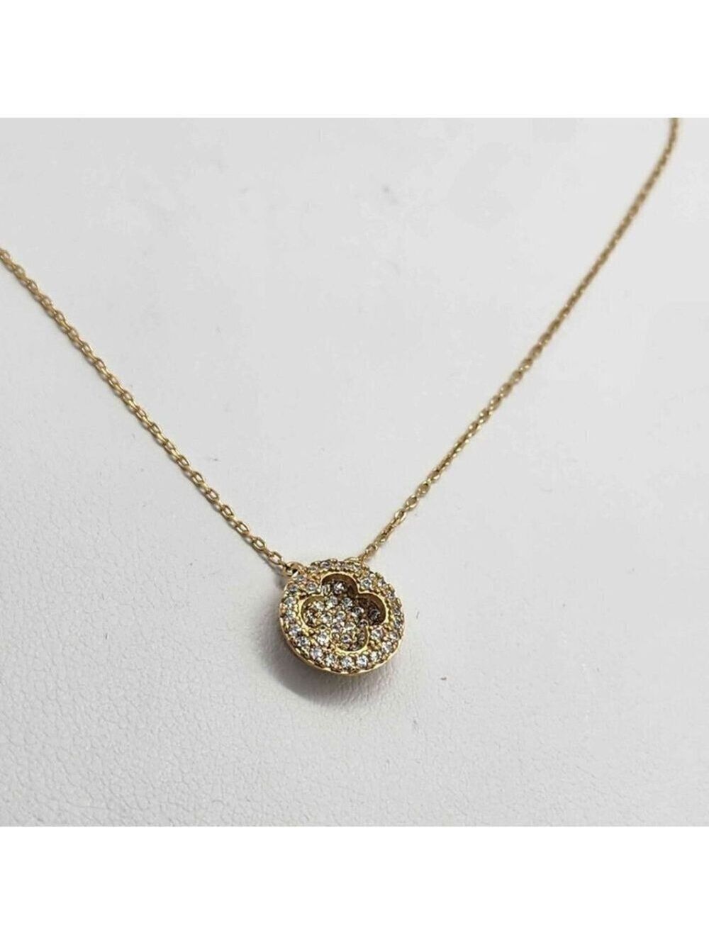 Brand New   Sterling Silver 925 Clover Design Necklace